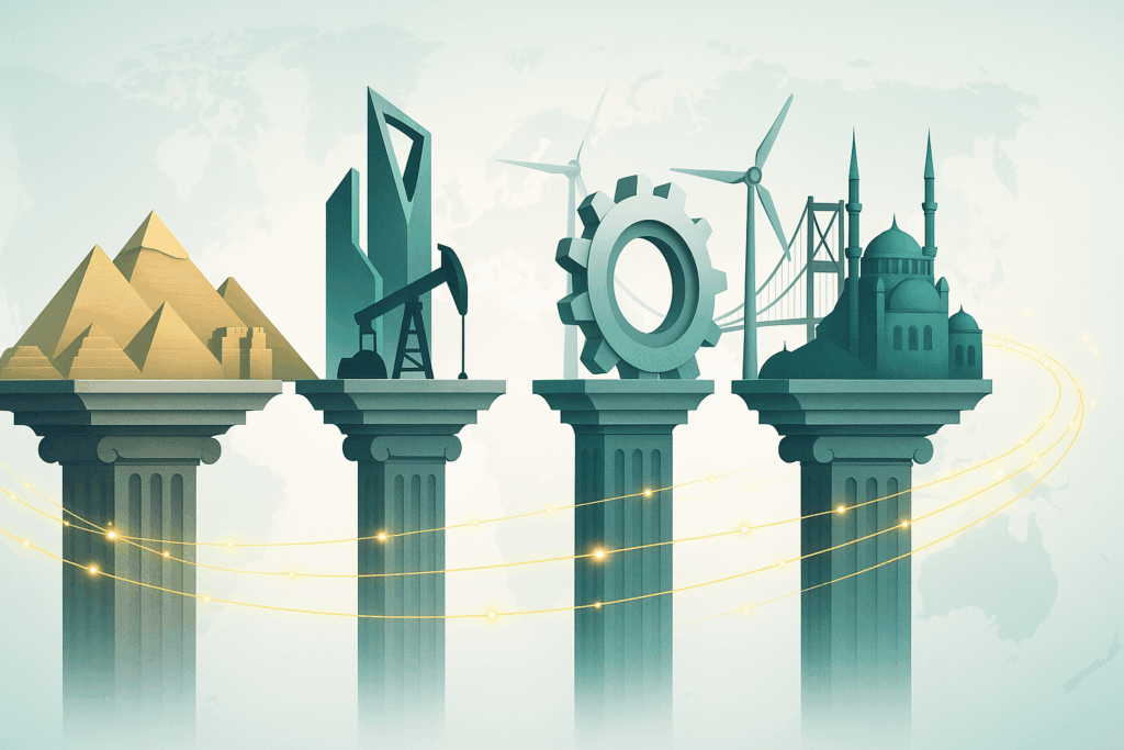 Egypt, Saudi Arabia, Germany, and Turkey